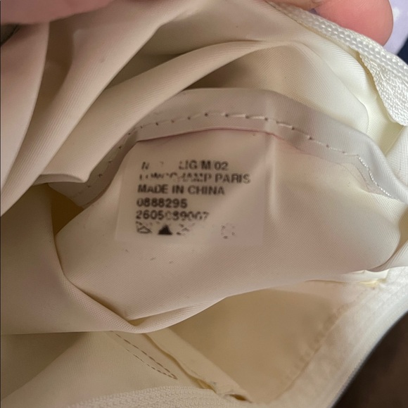 Longchamp Le Pliage Beige Tote with Brown Leather Trim - Picture 12 of 14